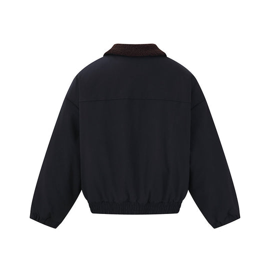 Unisex Kurzblouson-Bomberjacke im Boxy-Cut mit Teddykragen Shop Nory