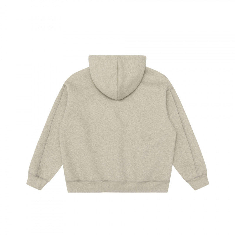 Unisex Oversize Kapuzenpullover mit typografischem Mirror-Print, Kängurutasche und Raglanärmeln Shop Nory