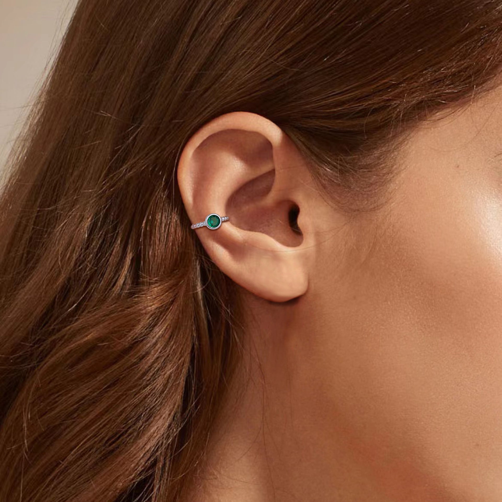 Damen Ohrhänger mit buntem Zirkon und geschwungenem Design Shop Nory