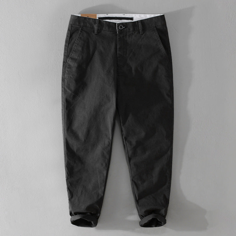 Herren Konisch zulaufende Baumwoll-Chino mit legerer Passform Shop Nory