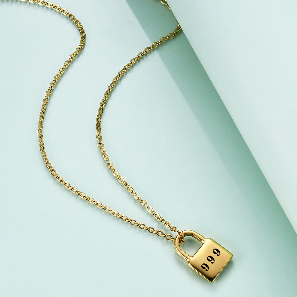 Damen Halskette mit einzigartigem Schlossanhänger und stilvollem Design Shop Nory