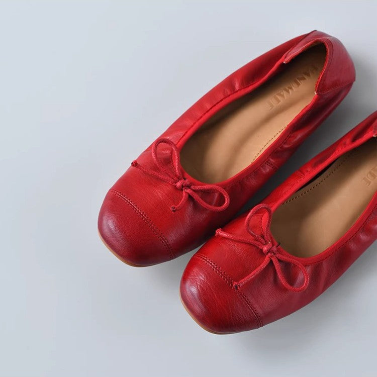 Damen Ballerinas mit elegantem Schleifen-Design und bequemer Passform