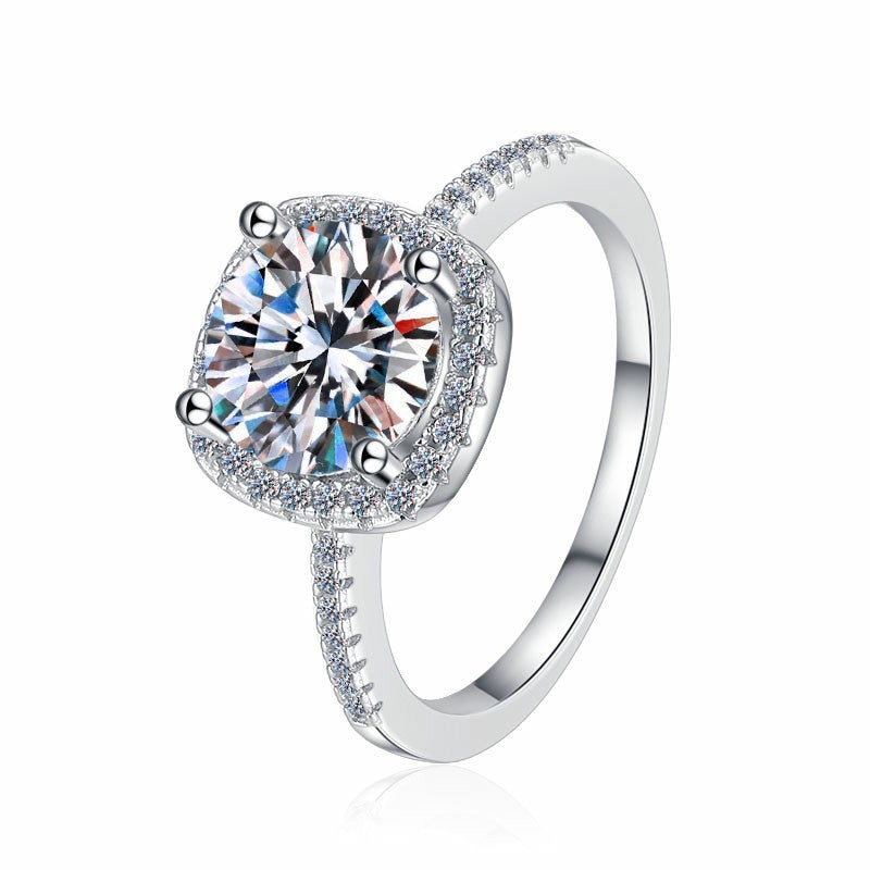 Damen Verlobungsring mit funkelndem Zirkonia und filigranem Design Shop Nory