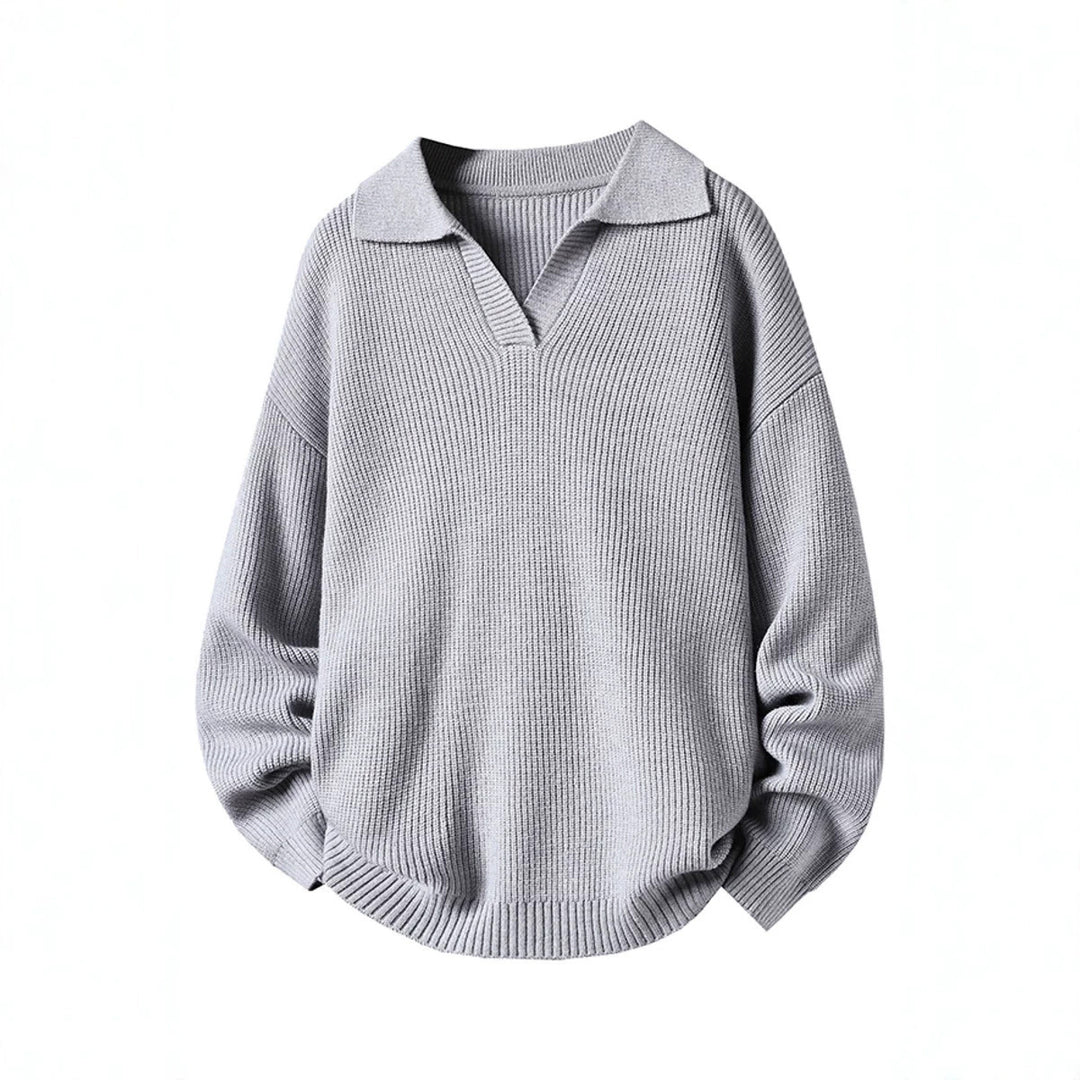 Damen Oversized Pullover mit Kragen Shop Nory
