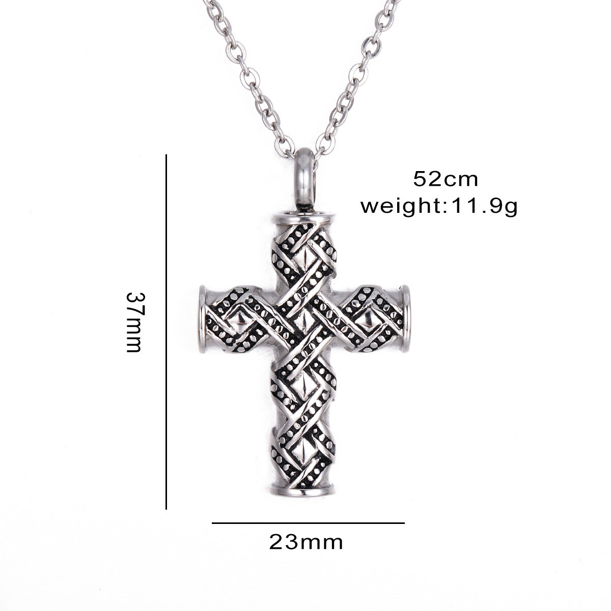 Damen Kreuzanhänger mit detailliertem keltischen Design und robustem Edelstahl Shop Nory