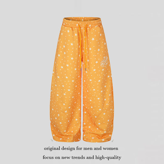 Damen Weite Palazzo-Loungehose mit Komfortbund, Tunnelzug und verstellbarem Saum Shop Nory