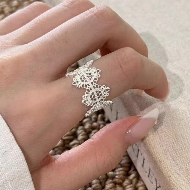 Damen filigraner Spitzenring Shop Nory