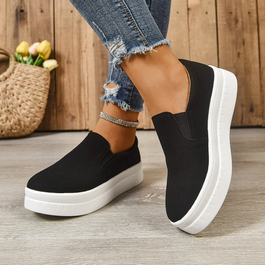 Damen Slip-On Sneakers mit rutschfester Sohle und atmungsaktivem Obermaterial