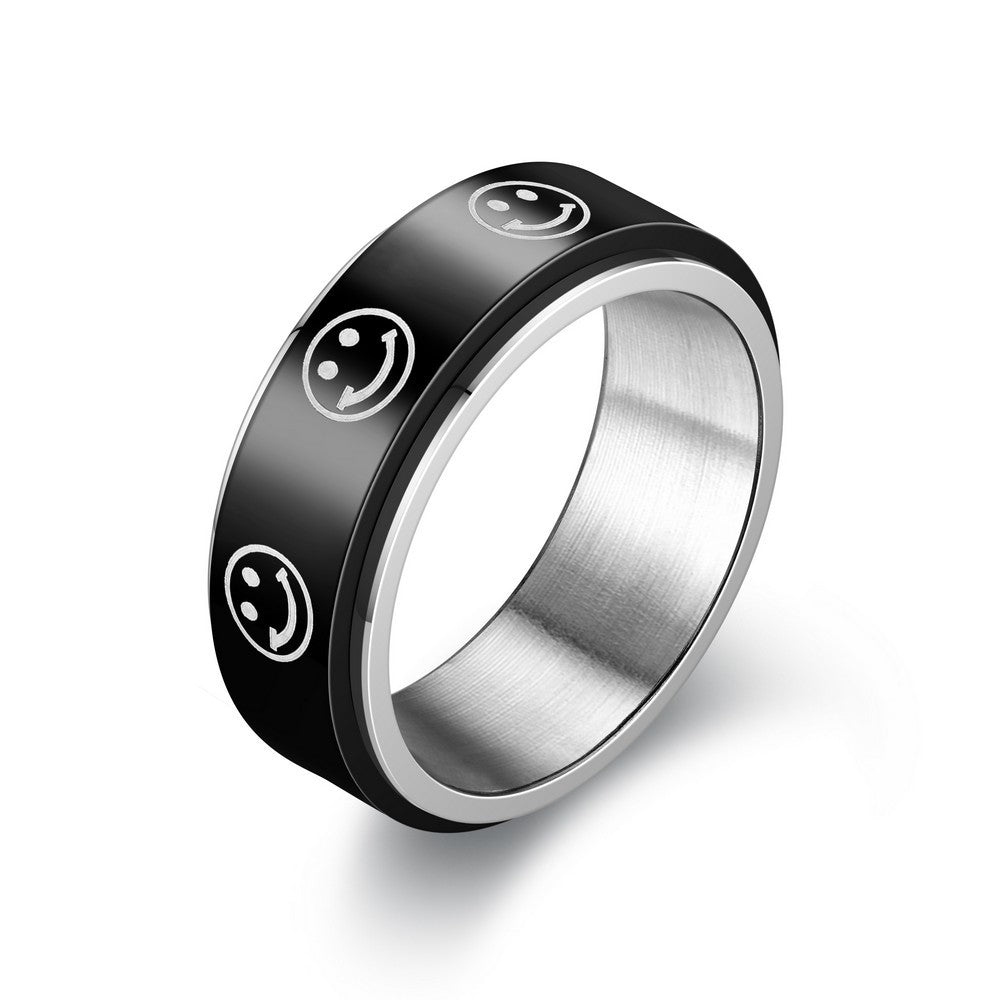 Herren Ring mit modernem Schriftzug und ausgefallenem Design Shop Nory