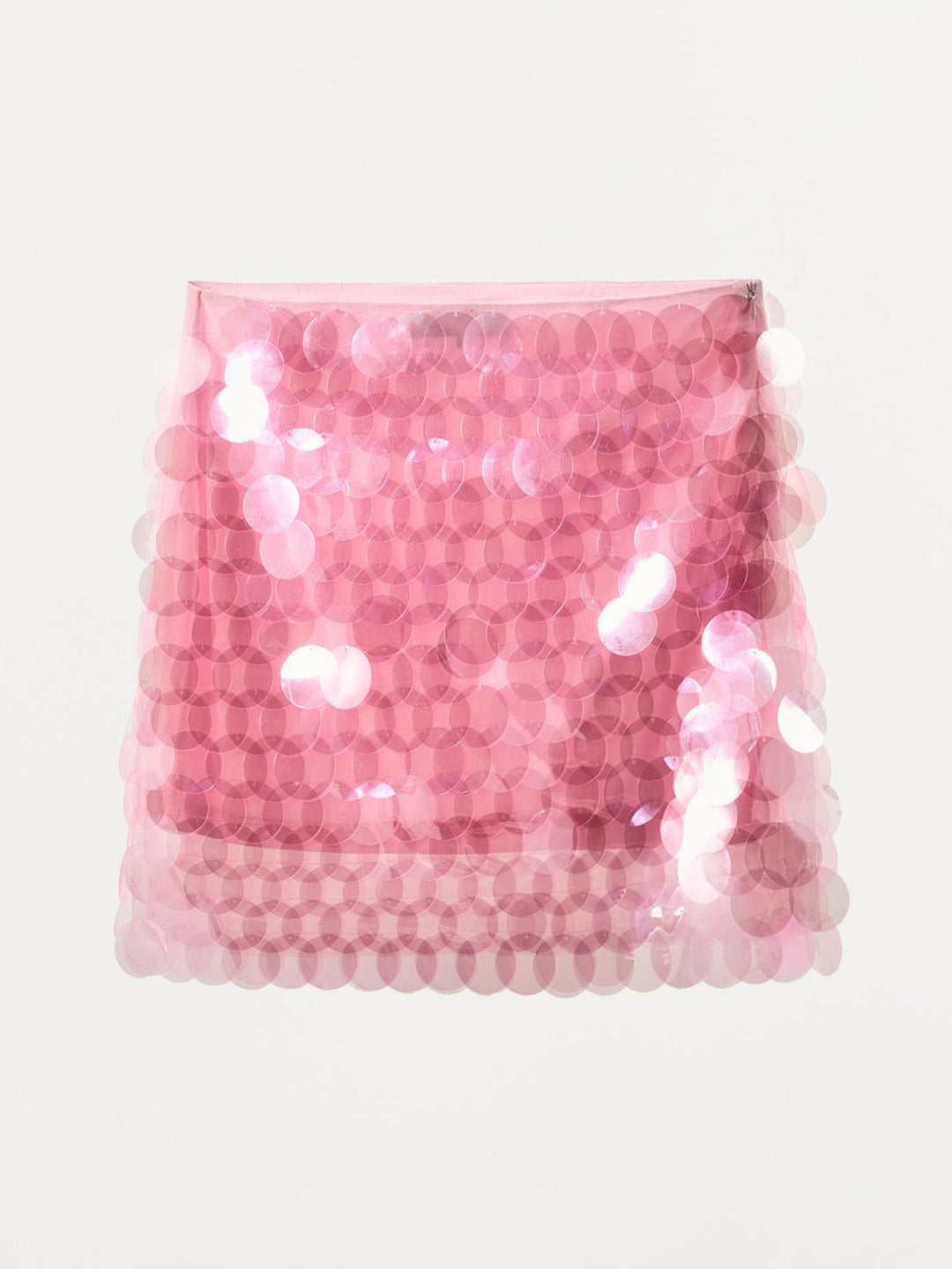 Damen Glitzernder Minirock mit schimmernden Pailletten und elastischem Bund