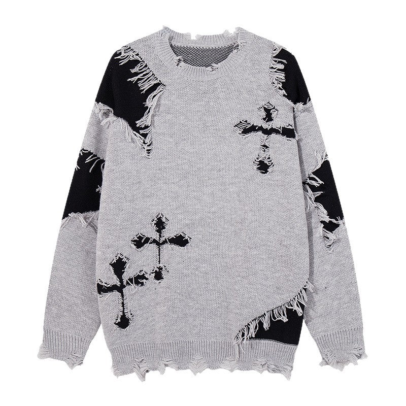 Damen Modischer Grobstrickpullover mit einzigartigem Zopfmuster Shop Nory