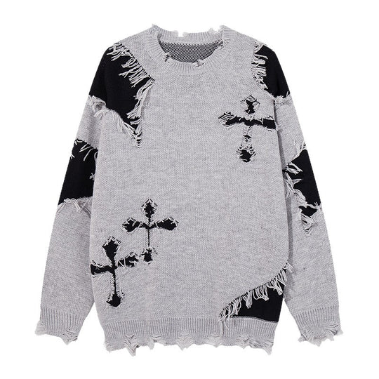 Damen Modischer Grobstrickpullover mit einzigartigem Zopfmuster Shop Nory