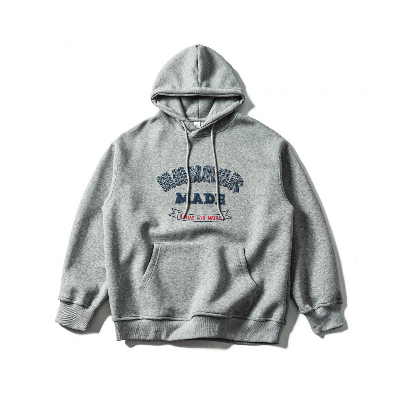 Unisex Oversize-Kapuzenpullover mit Kängurutasche und Logo-Print Shop Nory