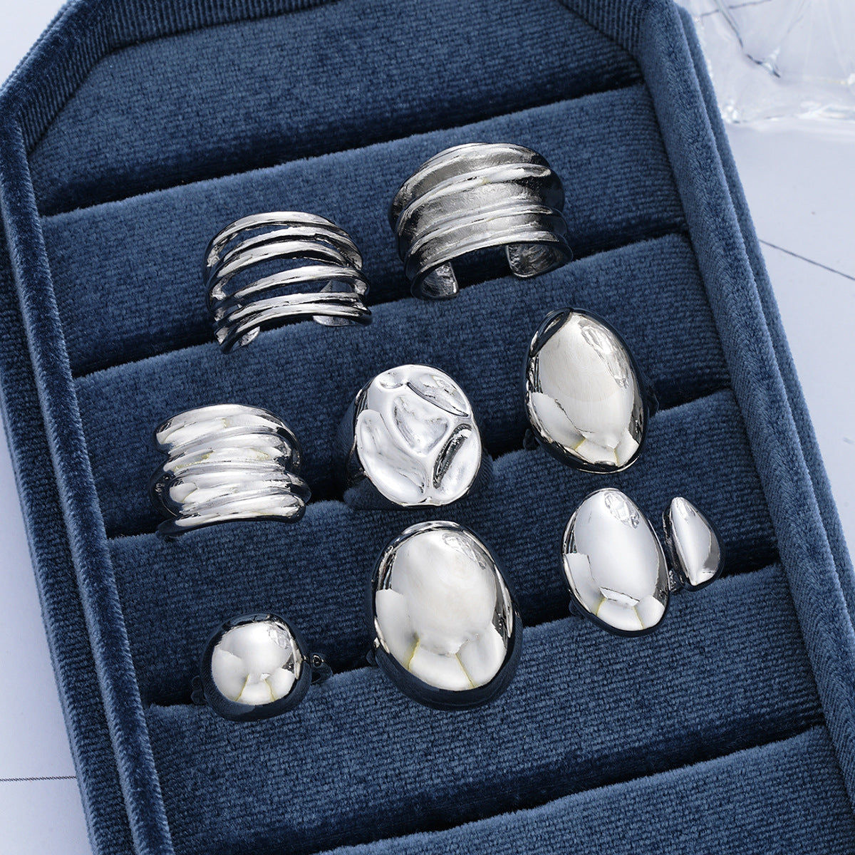 Damen Ring-Set mit einzigartigen Designs und eleganten Zierdetails Shop Nory