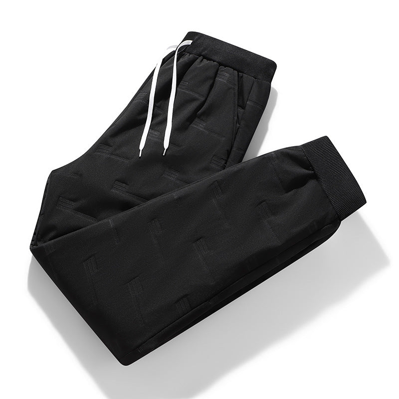 Herren Sportive Jogginghose mit elastischem Bund, Kordelzug und gerippten Beinabschlüssen Shop Nory