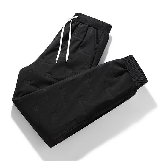 Herren Sportive Jogginghose mit elastischem Bund, Kordelzug und gerippten Beinabschlüssen Shop Nory