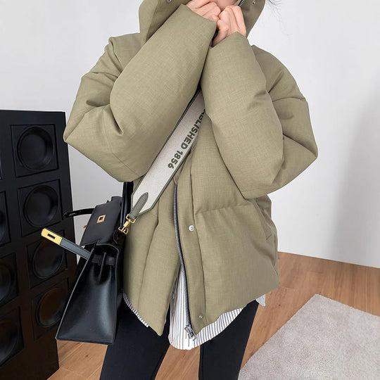 Damen Modische Steppjacke mit hohem Kragen Shop Nory 1789268422