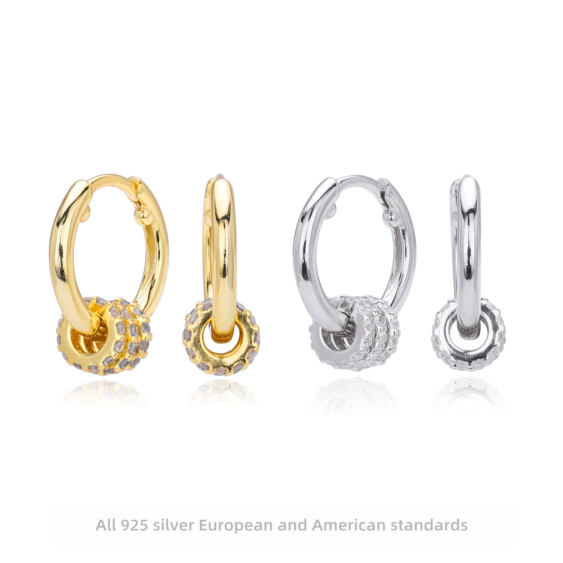 Damen Ohrhänger mit funkelndem Zircon und luxuriösem Design Shop Nory