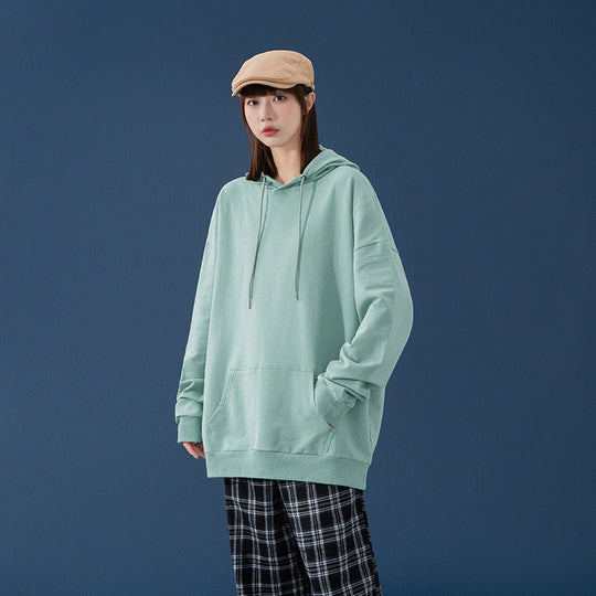Damen Oversize-Kapuzenpullover mit Kängurutasche, tiefem Schulterfall und verstellbarer Kordel Shop Nory