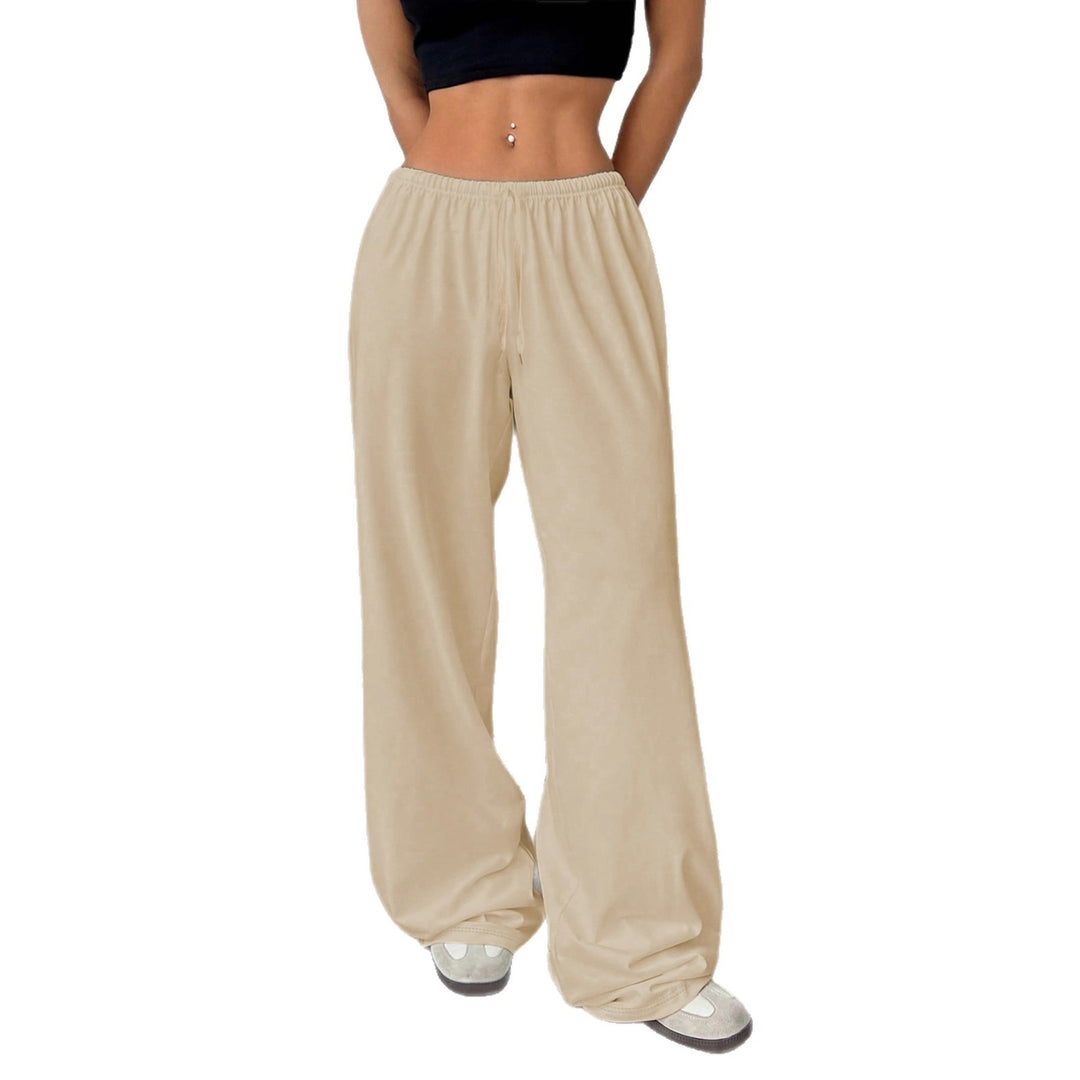 Damen nan weiter Highwaist Palazzo-Jogger mit elastischem Komfortbund, Kordelzug und seitlichen Eingrifftaschen Shop Nory