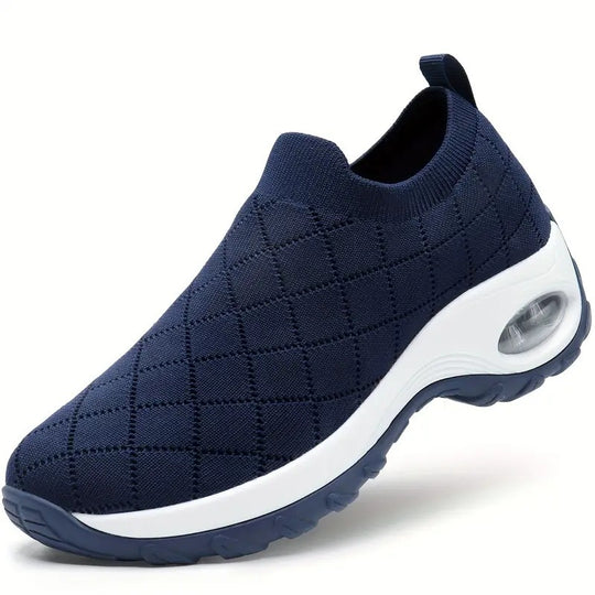 Damen Slip-On Strick-Sneaker mit Luftkissen und dämpfender Plateausohle Shop Nory