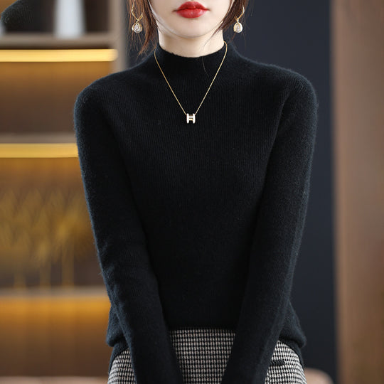 Damen Schmaler Kurzrollkragenpullover in kuscheliger Kaschmir‑Optik mit feiner Rippenstruktur Shop Nory