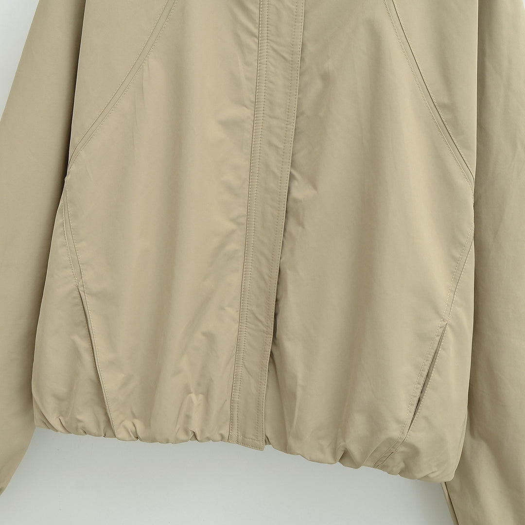 Damen Leichte Regen- und Windjacke mit Stehkragen, verdecktem Reißverschluss und elastischem Saum Shop Nory