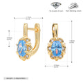 Damen Ohrhänger mit funkelndem Zirkonbesatz aus 925 Sterlingsilber Shop Nory