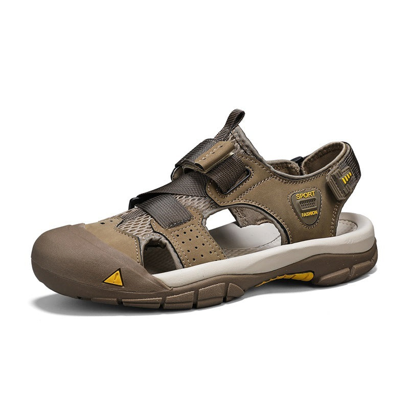 Herren Sportliche Outdoor-Sandalen mit verstellbarem Riemen und rutschfester Sohle