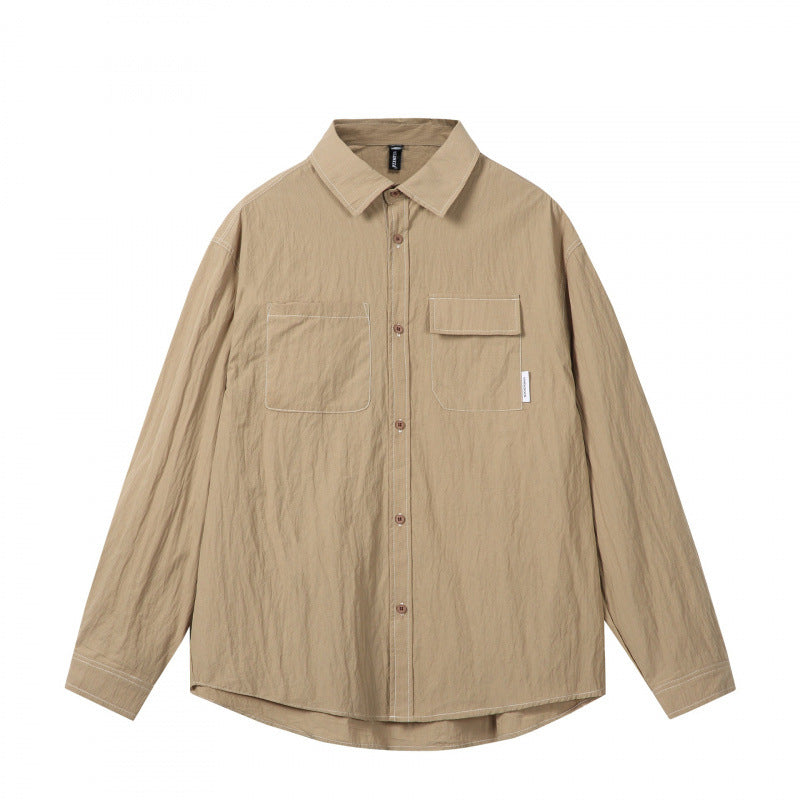 Herren Overshirt im Boxy‑Schnitt mit Kontrastnaht und aufgesetzten Brusttaschen Shop Nory