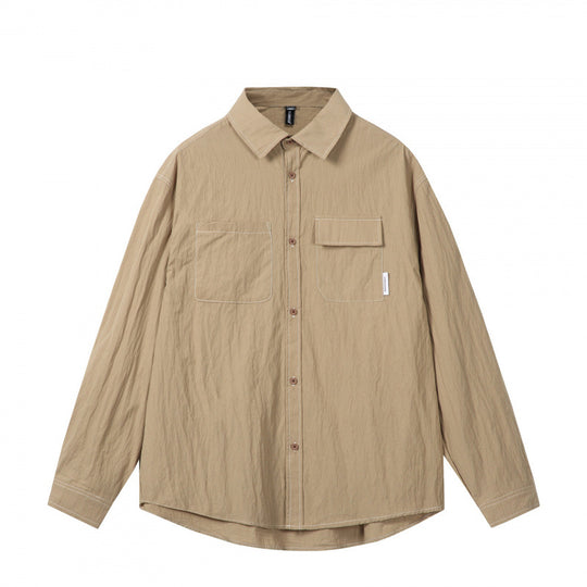 Herren Overshirt im Boxy‑Schnitt mit Kontrastnaht und aufgesetzten Brusttaschen Shop Nory