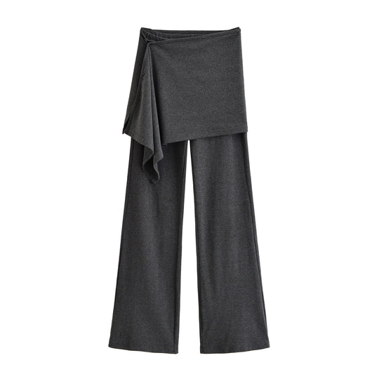 Damen Palazzo‑Hose mit Wickelrock‑Detail und weitem Bein Shop Nory