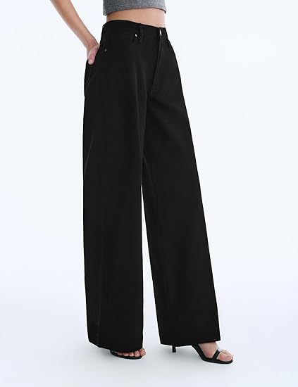 Damen Weite High-Waist-Hose mit fließendem Beinschnitt Shop Nory
