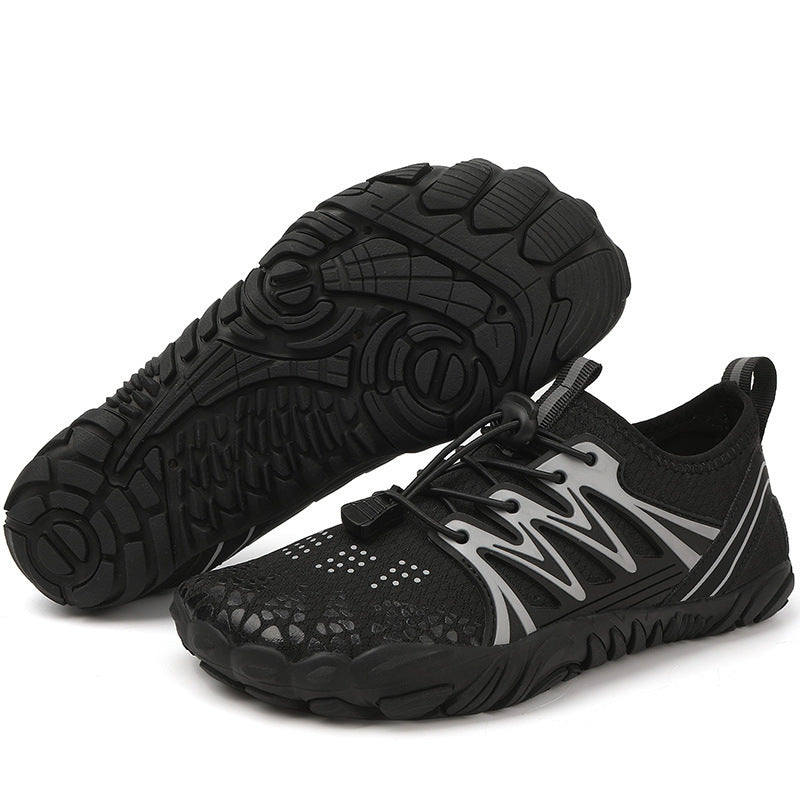 Damen leichte Wasserschuhe mit schnelltrocknendem Strickoberteil, elastischem Zugverschluss und rutschfester Profilsohle Shop Nory