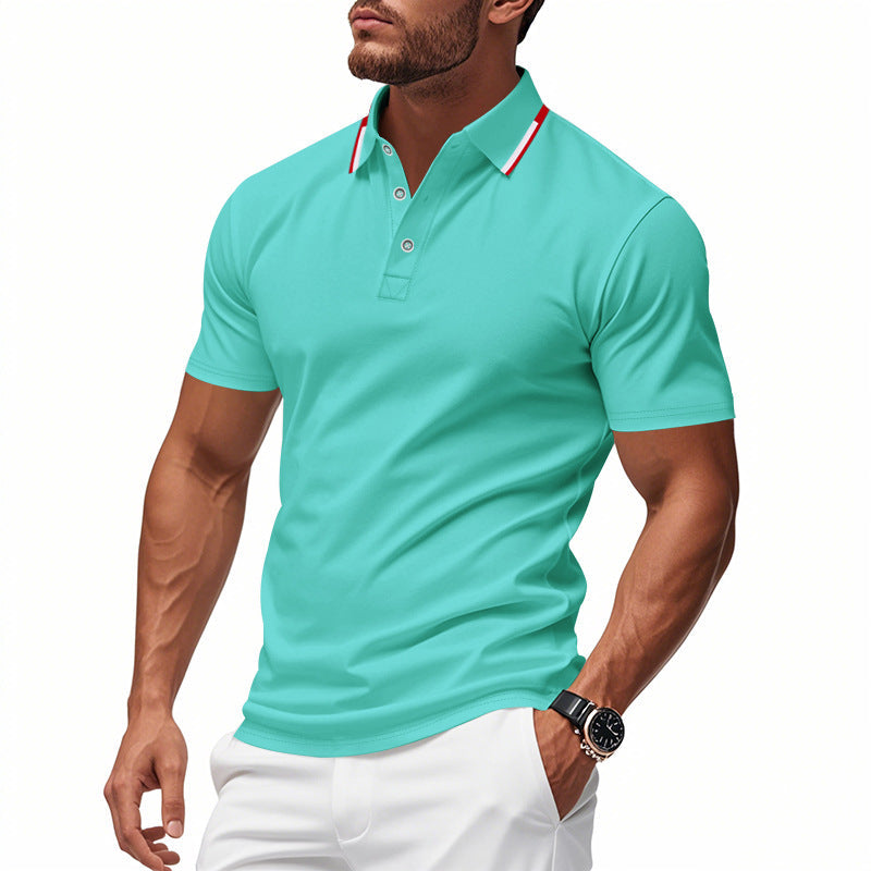 Herren Polo-Shirt mit modernem Kragen und atmungsaktiver Struktur ShopNory
