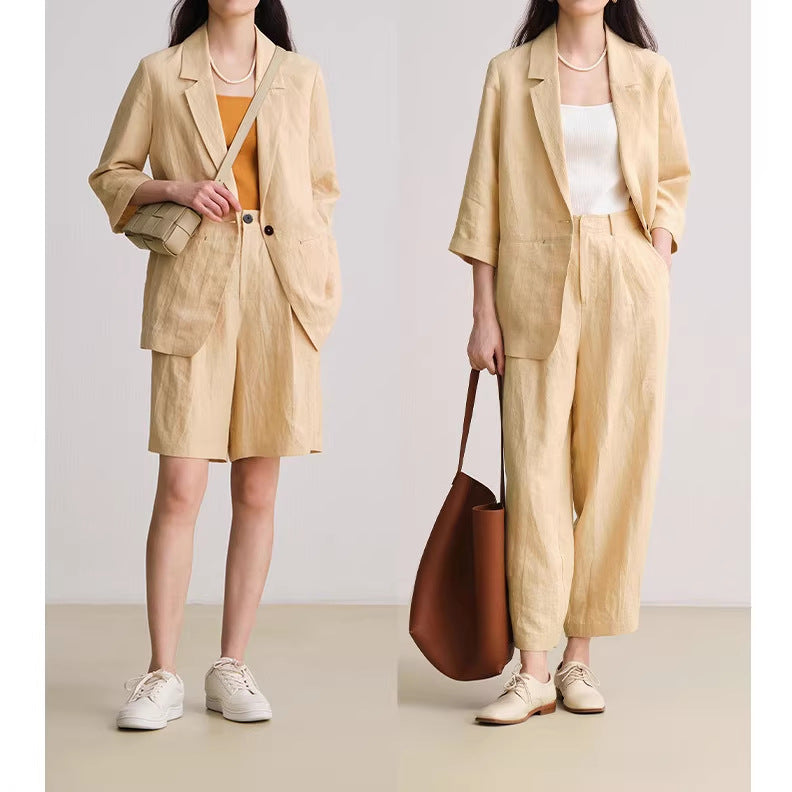 Damen Bequeme und elegante Leinenhose Shop Nory