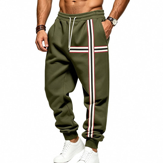 Herren Jogginghose mit kontrastierenden Seiten- und Querstreifen Shop Nory