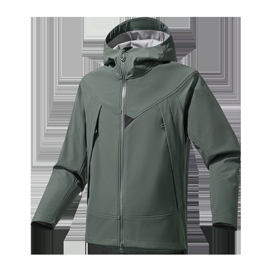 Herren Leichte Softshell‑Hoodiejacke mit winddichter atmungsaktiver Membran und ergonomischem Schnitt Shop Nory