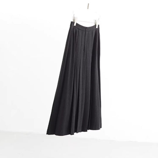 Damen Langer Plisseerock mit hohem Bund Shop Nory