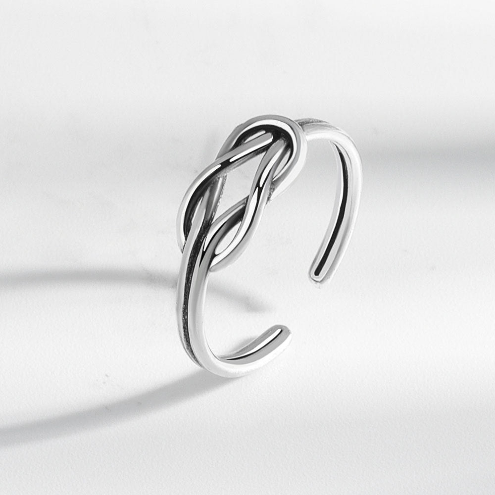 Damen Offener Ring mit kunstvollem Knoten-Design Shop Nory