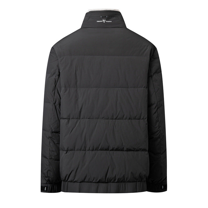 Herren Kurze Steppjacke mit hohem Kunstfellkragen, wasserabweisender Außenhülle und Thermoisolierung Shop Nory