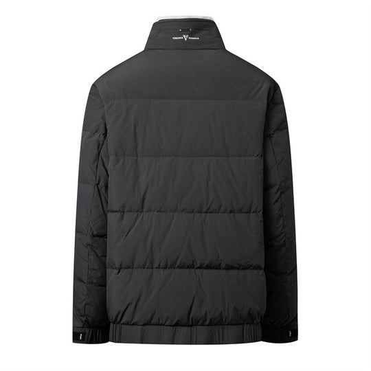 Herren Kurze Steppjacke mit hohem Kunstfellkragen, wasserabweisender Außenhülle und Thermoisolierung Shop Nory