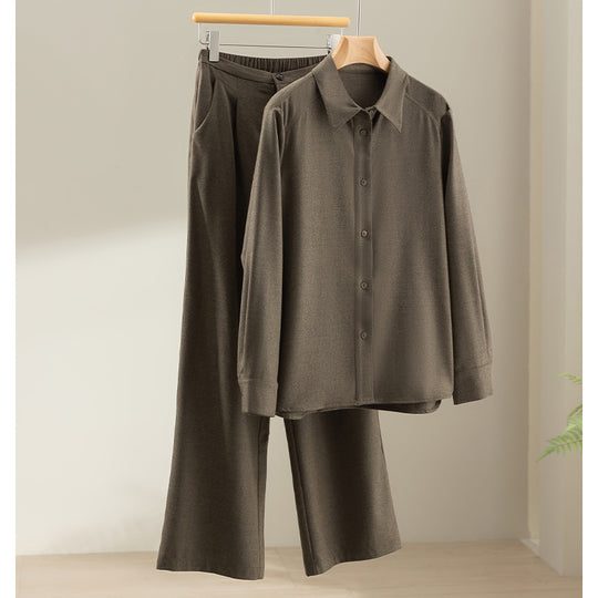 Damen Weite High-Waist-Hose mit Bundfalten, elastischem Rückenteil und seitlichen Eingrifftaschen Shop Nory
