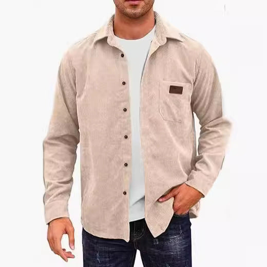 Herren Cordhemd