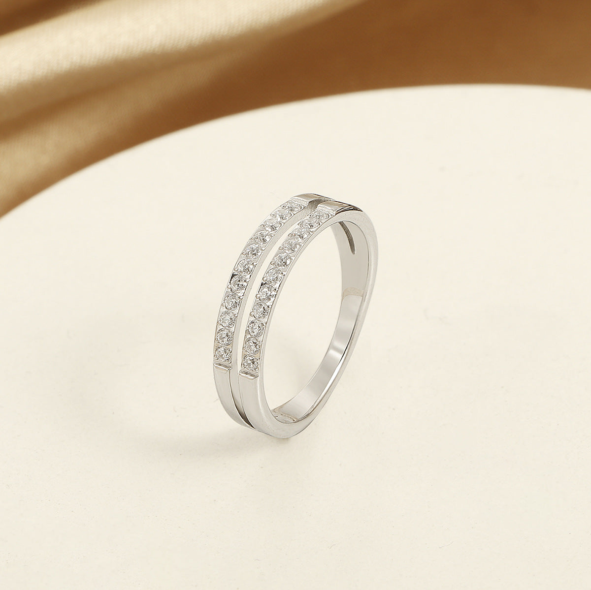 Damen Elegante Kristalline Bandring Shop Nory