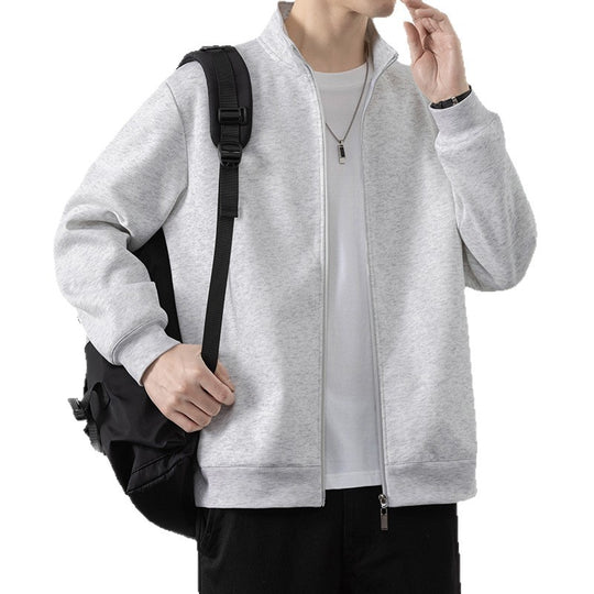 Herren Minimalistische Zip‑Blousonjacke aus technischem Stretchmaterial mit Stehkragen Shop Nory