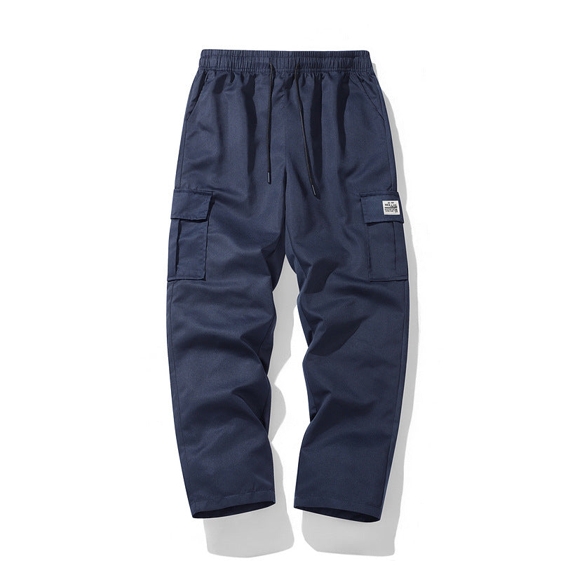 Herren Lässige Cargo-Jogginghose mit elastischem Tunnelzugbund, Mehrfachtaschen & tapered Bein Shop Nory