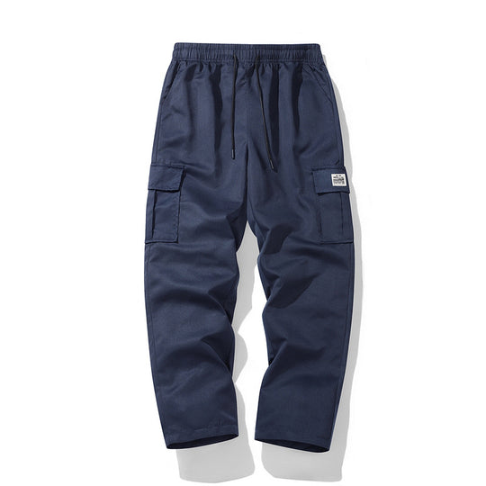 Herren Lässige Cargo-Jogginghose mit elastischem Tunnelzugbund, Mehrfachtaschen & tapered Bein Shop Nory