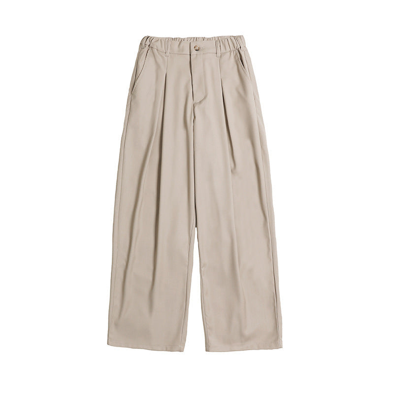 Damen Palazzo-Hose mit hoher Taille, Bügelfalten und elastischem Bund Shop Nory