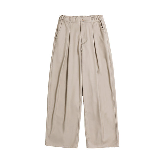 Damen Palazzo-Hose mit hoher Taille, Bügelfalten und elastischem Bund Shop Nory